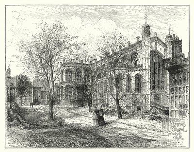Szent György-kápolna, Windsor (metszet) alkotó: English School