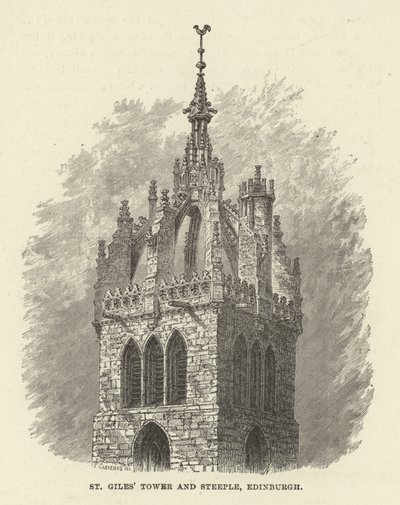 St Giles Tower and Steeple, Edinburgh alkotó: English School