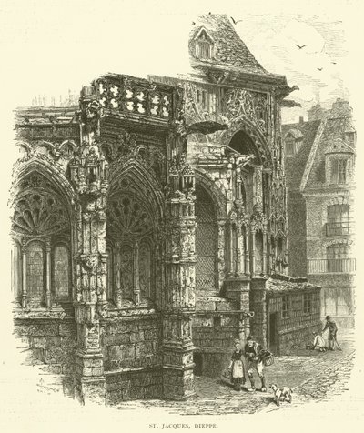 St Jacques, Dieppe (metszet) alkotó: English School