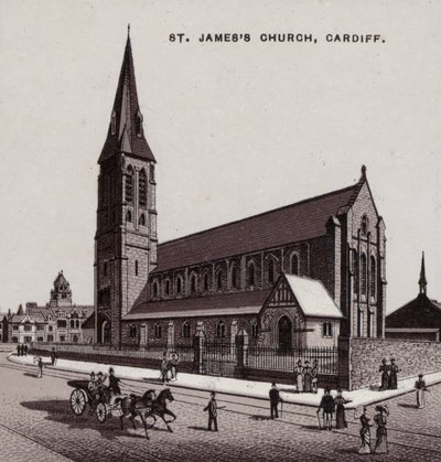 Szent Jakab-templom, Cardiff (litho) alkotó: English School