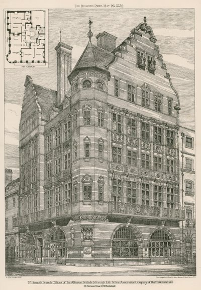 A londoni Bartholomew Lane-i Alliance British & Foreign Life & Fire Assurance Company St James