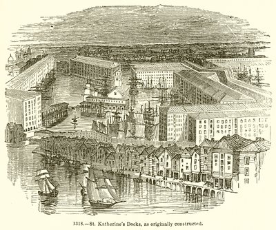 St. Katherines Docks, eredetileg megépített alkotó: English School
