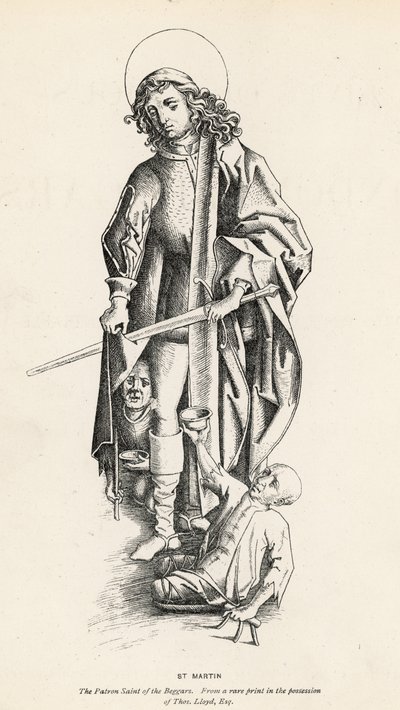 Szent Márton, a koldusok védőszentje alkotó: English School