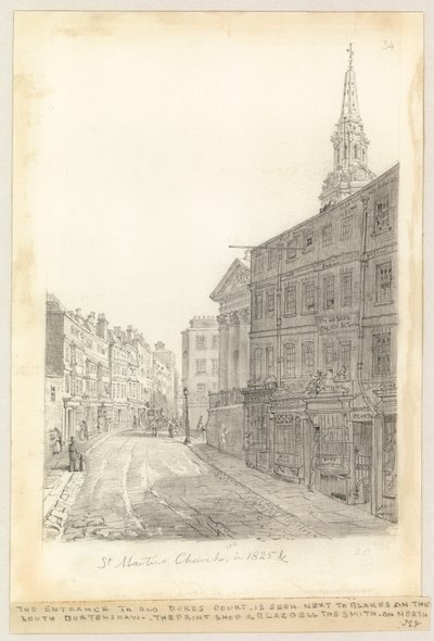 A Szent Márton-templom 1825-ben alkotó: English School