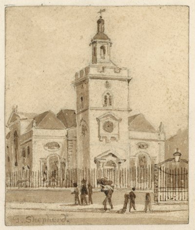 St Mary, Whitechapel, London (wc papíron) alkotó: English School