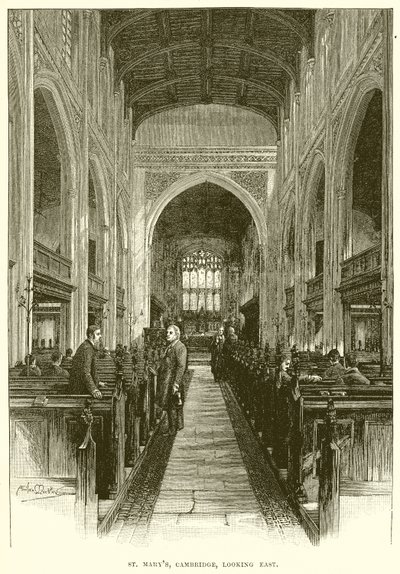 St. Marys, Cambridge, keletre néz alkotó: English School