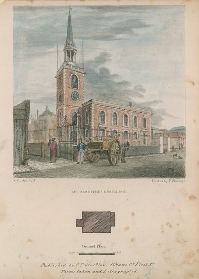 Szent Mária templom Rotherhithe-ben alkotó: English School