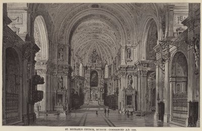 Szent Mihály-templom, München, i.sz. 1538 (metszet) alkotó: English School