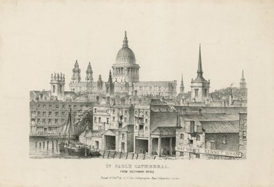 Szent Pál-székesegyház a Southwark Bridge felől alkotó: English School