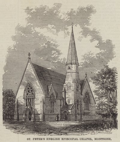 Szent Péter angol püspöki kápolna, Montrose (metszet) alkotó: English School