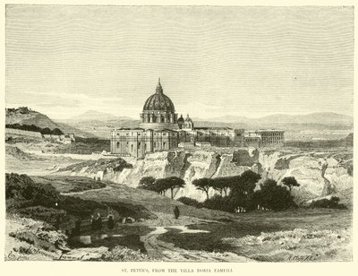 St Peters, a Villa Doria Pamfili épületéből alkotó: English School