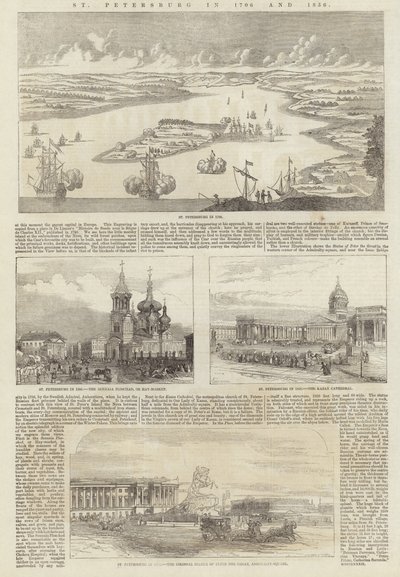Szentpéterváron 1706-ban és 1856-ban alkotó: English School