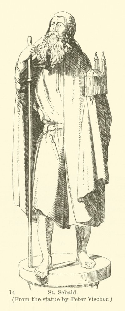 Szent Sebald, Vischer Péter szobráról (metszet) alkotó: English School
