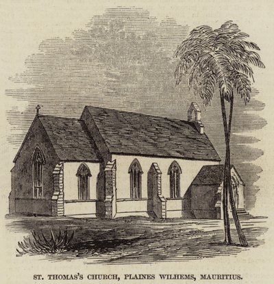 Szent Tamás-templom, Plaines Wilhems, Mauritius (metszet) alkotó: English School