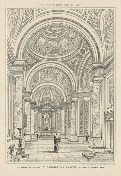 Szent Wilfrid kápolna az oratóriumban alkotó: English School