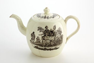 Staffordshire Wedgwood teáskanna, 1775-85 körül (krémedény) alkotó: English School