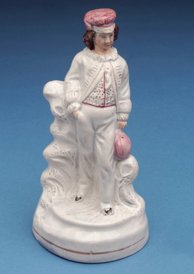 Staffordshire-i figura egy rögbiiskolás fiúról, 1860 körül (kerámia) alkotó: English School