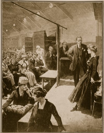 Színpadi előadás a háborúban elvakult katonáknak, 1914-19 alkotó: English School