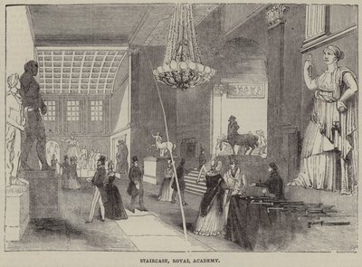 Lépcsőház, Királyi Akadémia, London alkotó: English School