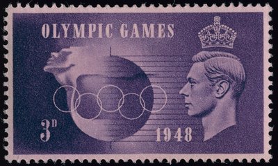 Bélyeg az 1948-as londoni olimpia emlékére alkotó: English School