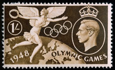 Bélyeg az 1948-as londoni olimpia emlékére alkotó: English School