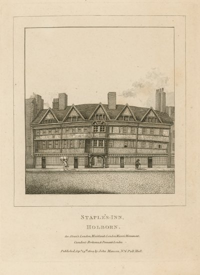 Staples Inn, Holborn alkotó: English School
