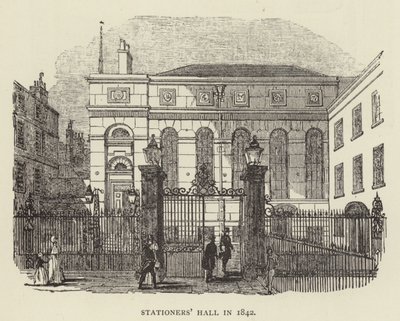Irodai csarnok 1842-ben (metszet) alkotó: English School