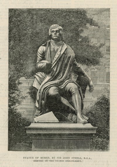 Burns szobra, Sir John Steell alkotó: English School