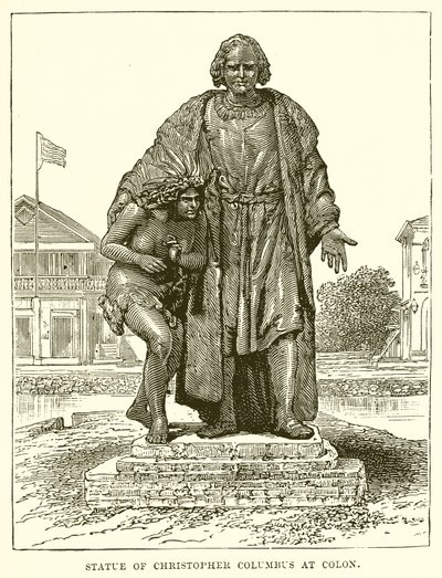 Kolumbusz Kristóf szobra Colonban alkotó: English School