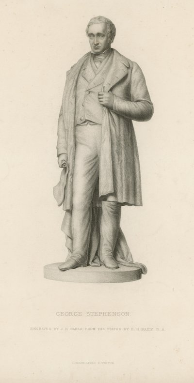 George Stephenson szobra alkotó: English School