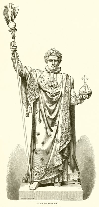 Napóleon szobra alkotó: English School