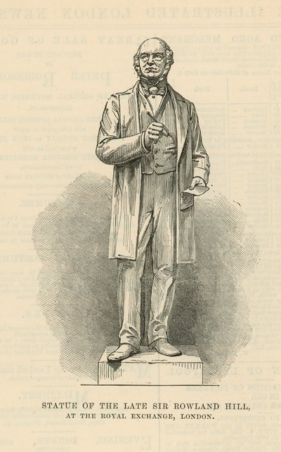 A néhai Sir Rowland Hill szobra alkotó: English School