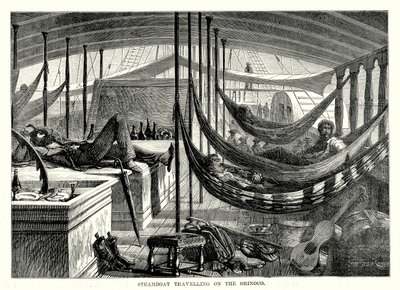 Gőzhajó az Orinocón (metszet) alkotó: English School