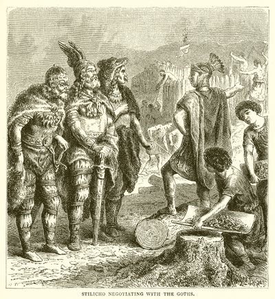 Stilicho tárgyal a gótokkal alkotó: English School