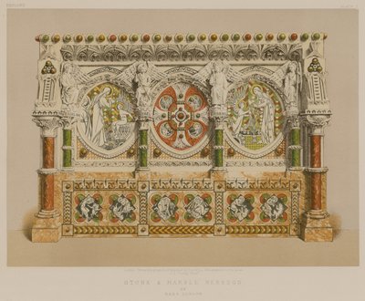 Earp, London kőből és márványból készült ereklyetartó (chromolitho) alkotó: English School