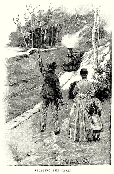 A vonat megállítása (metszet) alkotó: English School