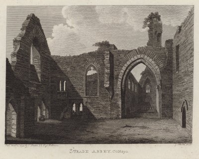 Strade Abbey, County Mayo, Irland von English School