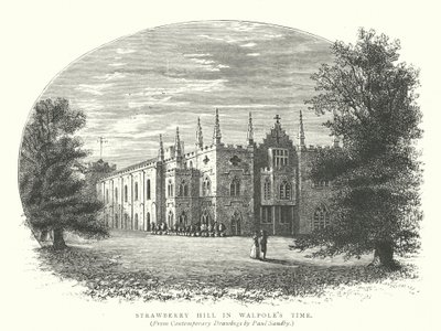Strawberry Hill Walpole idejében (metszet) alkotó: English School
