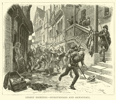 Utcai harcok, burgundok és armagnácok alkotó: English School