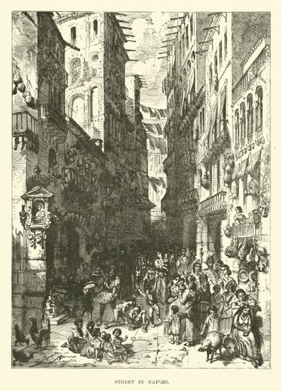 Utca Nápolyban alkotó: English School