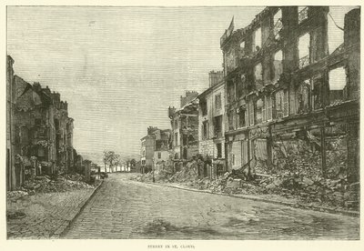Street in St Cloud, 1870. november alkotó: English School