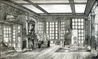 Stúdió James Tissot Esquire számára, Grove End Road, 1874 (litho) (bw fotó) alkotó: English School