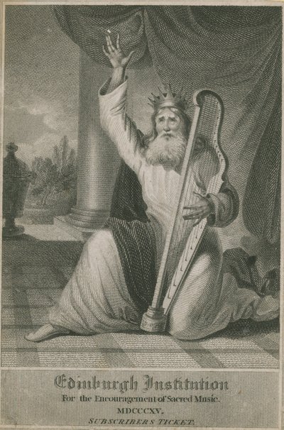 Előfizetői jegy az edinburgh-i szakrális zenét ösztönző intézménybe, 1815 alkotó: English School