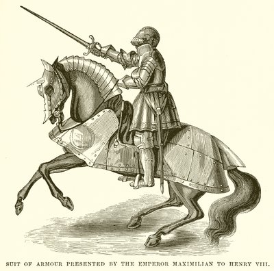 Páncélruha, amelyet Maximilian császár mutatott be VIII. Henriknek alkotó: English School