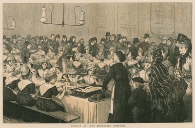 Vasárnap a Foundling Kórházban alkotó: English School