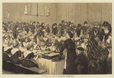 Vasárnap a Foundling Kórházban alkotó: English School