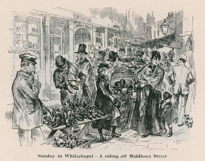 Vasárnap Whitechapelben – a londoni Middlesex Street mellékvágányában alkotó: English School