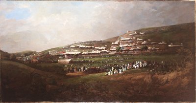 Sunderland, Versenyek Tunstall Hope-ban, 1835-40 körül (olaj, vászon) alkotó: English School