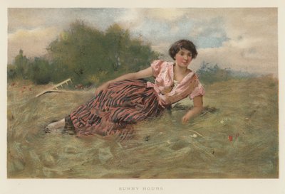 Napsütéses órák (chromolitho) alkotó: English School