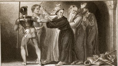 A kolostorok elnyomása, David Humes illusztrációja Anglia története, pub. R. Bowyer, London, 1812 alkotó: English School